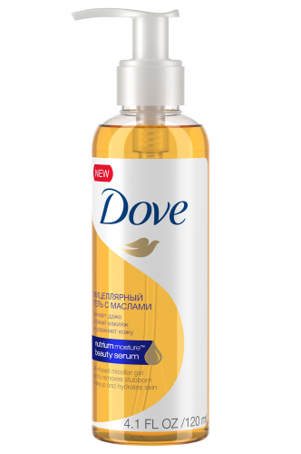 Dove, Мицеллярный гель для снятия макияжа Dove С маслами  120 мл Dove