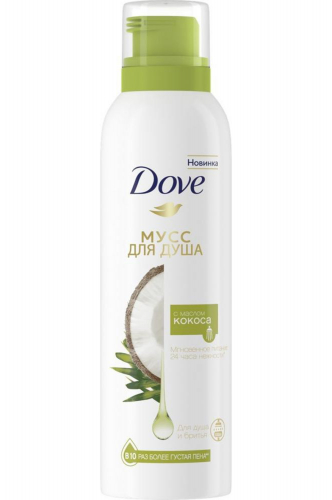 Dove, Мусс для душа с маслом кокоса 200 мл Dove