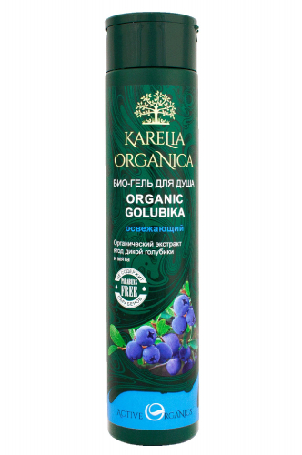 Karelia Organica, Био-гель для душа Karelia Organica organic golubica освежающий 310 мл Karelia Organica