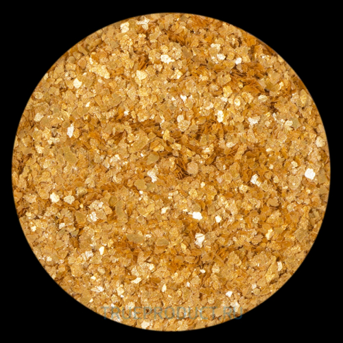 Пищевой съедобный глиттер Caramella Золото, 10 грамм