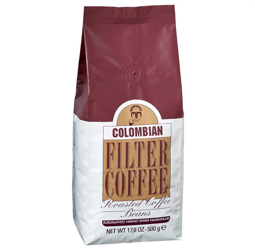 Кофе в зернах MEHMET EFENDI для приготовления Colombian, пакет 1кг