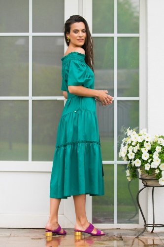 55208 Платье женское - SUMMER 2020 M/L (46/48) зелёный 000 (55208)