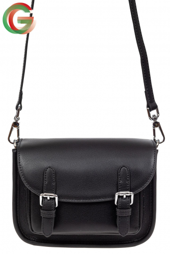 Кожаная сумка Saddle Bag, цвет черный