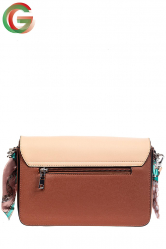 Женская сумка из искусственной кожи с твилли, цвет коричневый