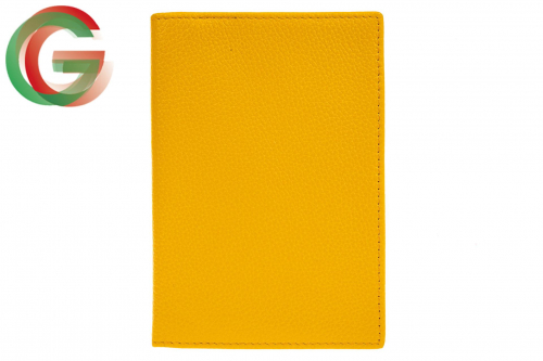 Обложка на паспорт, желтая, фабричного производства