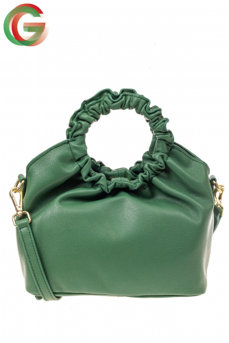 Сумка женская ring-bag из натуральной кожи, цвет зеленый