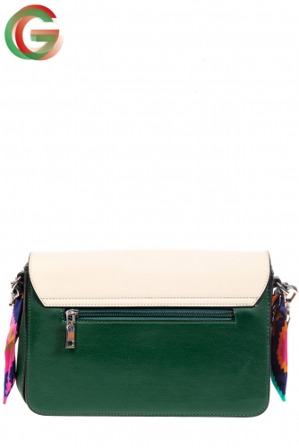 Женская сумка из искусственной кожи с твилли, цвет зеленый