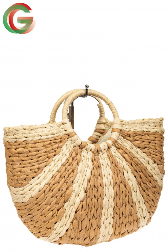 Новинка: Женская сумка ring bag из соломы, цвет бежевый