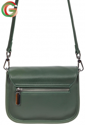 Кожаная сумка Saddle Bag, цвет зеленый
