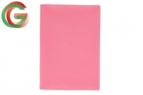 Обложка на паспорт. Материал кожа, розовая