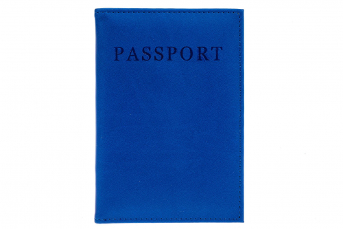Обложка на паспорт из искусственной кожи, цвет синий
