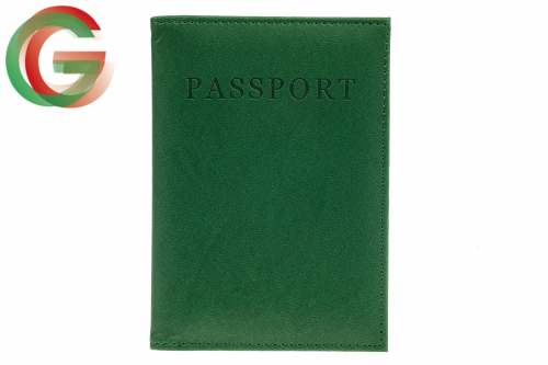 Обложка на паспорт из искусственной кожи, цвет изумрудный