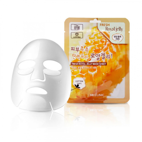 Тканевая маска с пчелиным маточным молочком Fresh Royal Jelly Mask Sheet 