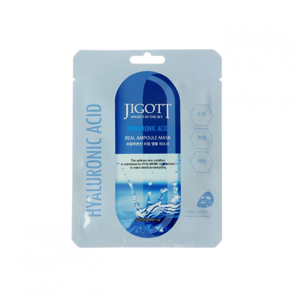 Ампульная тканевая маска с Гиалуроновой кислотой Hyaluronic Acid Real Ampoule Mask
