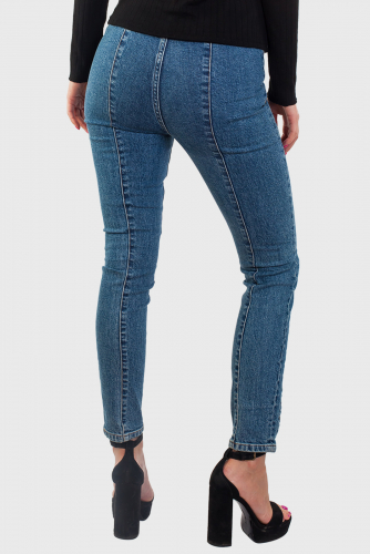 Женские джинсы со шнуровкой от Los Angeles Atelier (США) - классная модель в обтяжку, идеально смотрится на стройной фигуре №318