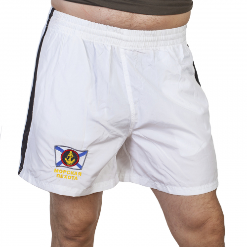 Эффектные мужские шорты с шевроном ВМФ – специальная серия авторской одежды для тех, кто в море! №1000