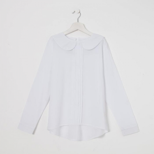 Блузка для девочки, цвет белый, рост 128