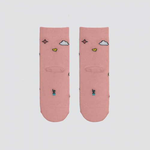 Носки детские, цвет лососевый, размер 12