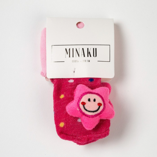 Носочки детские с игрушкой MINAKU 