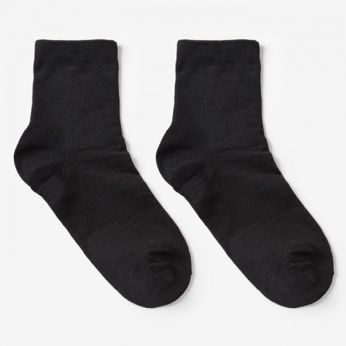 Носки детские, цвет чёрный, размер 35-38