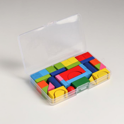 Конструктор «Городок», в пластиковом кейсе, кубик: 1.9 × 1.9 см