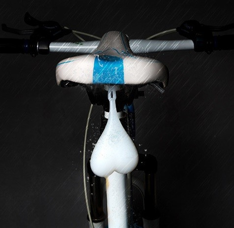 Силиконовый задний велосипедный фонарь Сердце LED