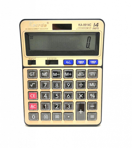 Настольный 14-разрядный калькулятор с двойным питанием Kaerda KA-9914C