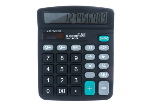 Настольный 12-разрядный калькулятор с двойным питанием Kaerda KK-837B