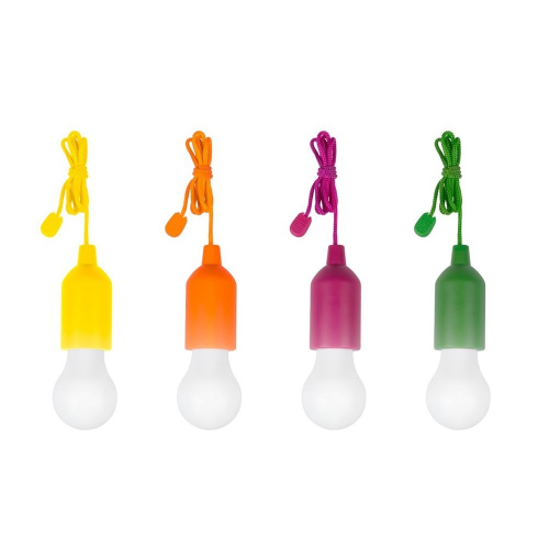 Беспроводные светодиодные лампочки со шнурком Handy lux Colors, 4 шт
