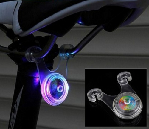 Силиконовый велосипедный задний фонарь Spokelight, 6х3,5см