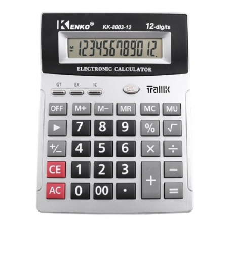 Настольный говорящий 12-разрядный калькулятор KENKO KK-8003-12