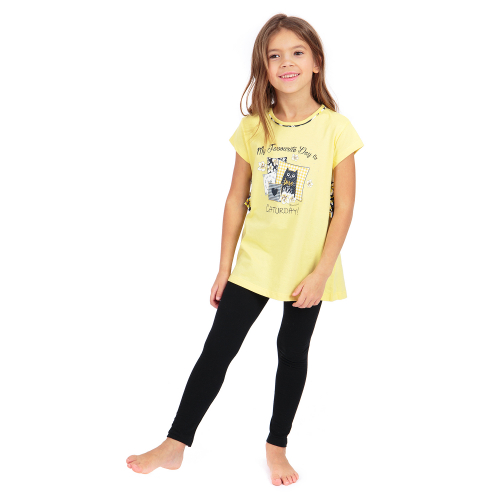 Комплект футболка/лосины Leader Kids, цвет: мультиколор