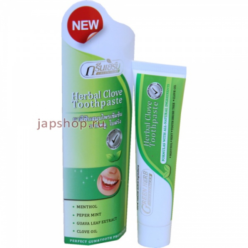 Green Herb Herbal Toothpaste Растительная зубная паста, туба, 30 гр (8857102910612)
