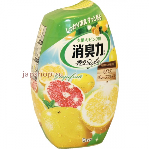 ST Shoushuuriki Жидкий дезодорант – ароматизатор для комнат c ароматом грейпфрута, 400 мл. (4901070113835)