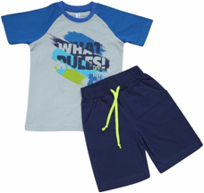 Комплект для мальчика (футболка, шорты) (Кулирная гладь, 100% хлопок )