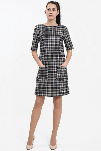Платье #120863 282021 navy check F5