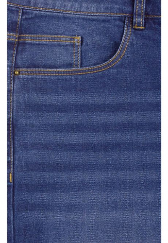 Брюки из джинсовой ткани для девочки, цвет синий