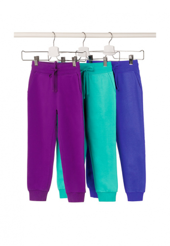 Трикотажные брюки для девочки, цвет сливовый