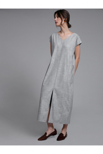#94117 Платье (Emka Fashion) Серый
