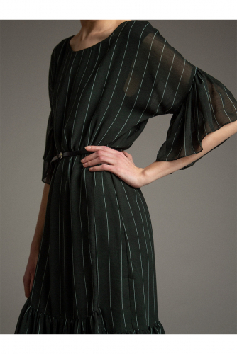#100988 Платье (Emka Fashion) темно-зеленый