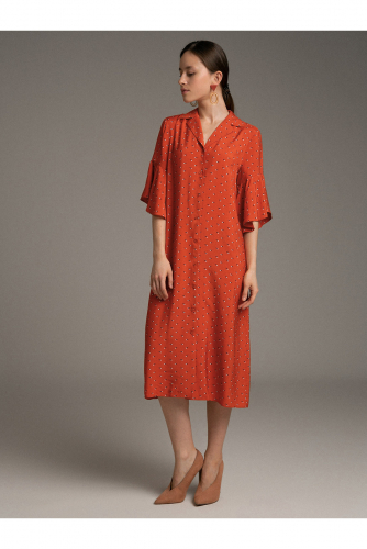 #100382 Платье (Emka Fashion) терракотовый