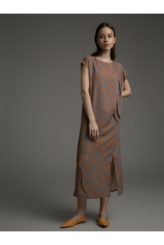 #99911 Платье (Emka Fashion) светло-коричневый