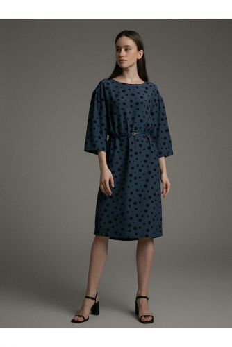 #94599 Платье (Emka Fashion) темно-синий