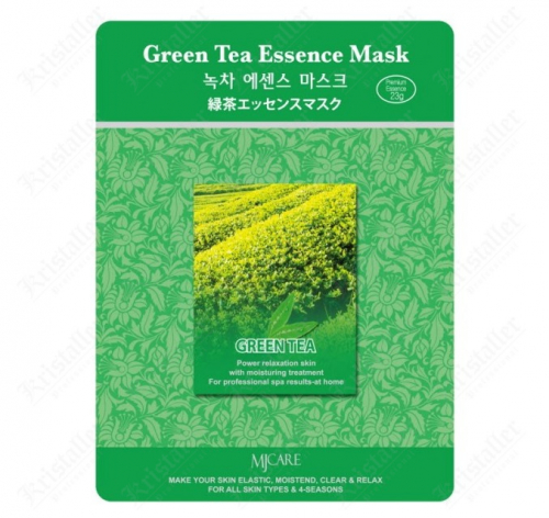 Маска тканевая успакаивающая с экстрактом зеленого чая