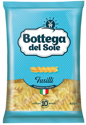 «Bottega del Sole», макаронные изделия «Спирали», 400 г