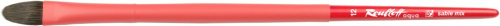 Кисть Roubloff aqua соболь-микс овальная № 12 ручка удлиненная красная покрытие обоймы soft-touch