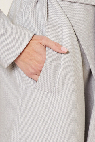 Пальто #179324Светло-серый