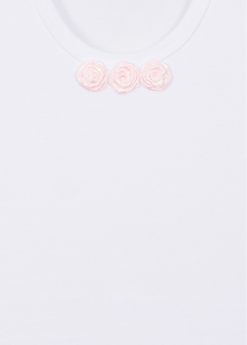 LARMINI Майка LR-U-C-3-ROSE, цвет белый/розовый