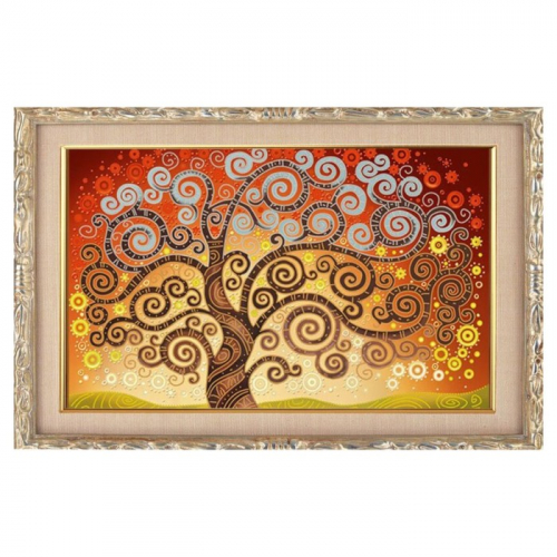 Алмазная мозаика «Дерево счастья» 29 × 20 см, 23 цвета