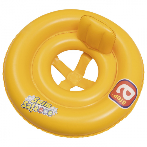 Круг для плавания Swim Safe ступень «А», с сидением и спинкой, от 1-2 лет, 32027 Bestway